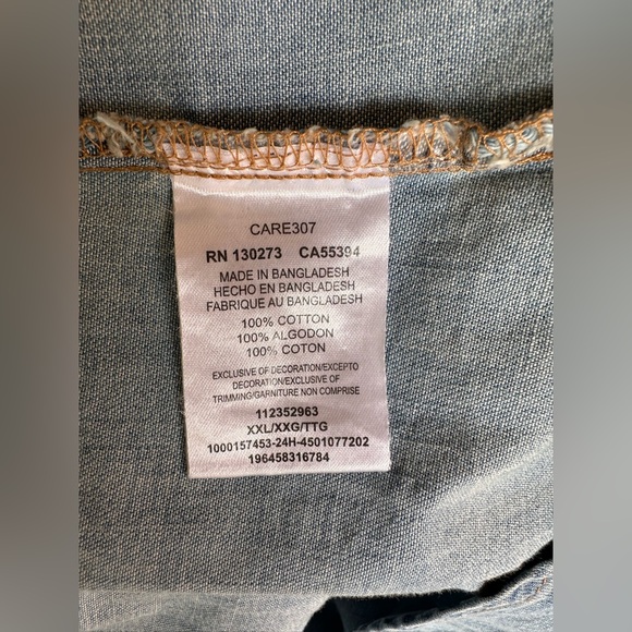 Wrangler Women's Rodeo Poster Light Denim Long Sleeve Size XXL - Picture 9 of 14